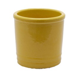 EDG Enzo De Gasperi Vaso Glaze cilindro giallo 18 × 18 cm