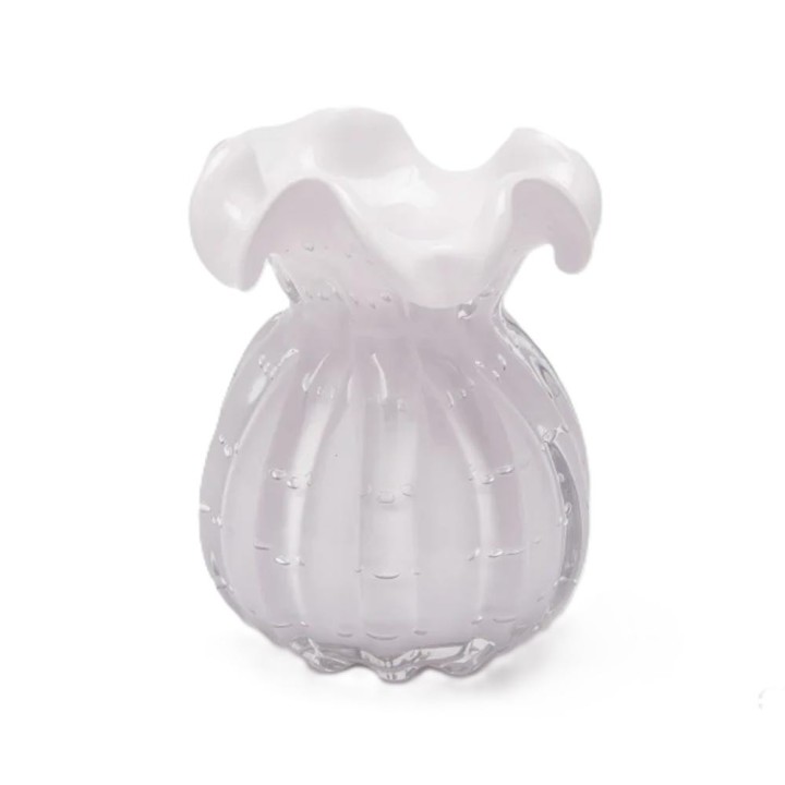 EDG Enzo De Gasperi Vaso Sacchetto rosa alto 14 cm