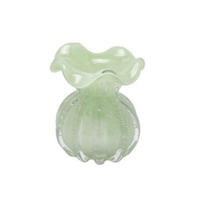 Enzo De Gasperi Vaso Sacchetto H12 cm D10 cm in Vetro...
