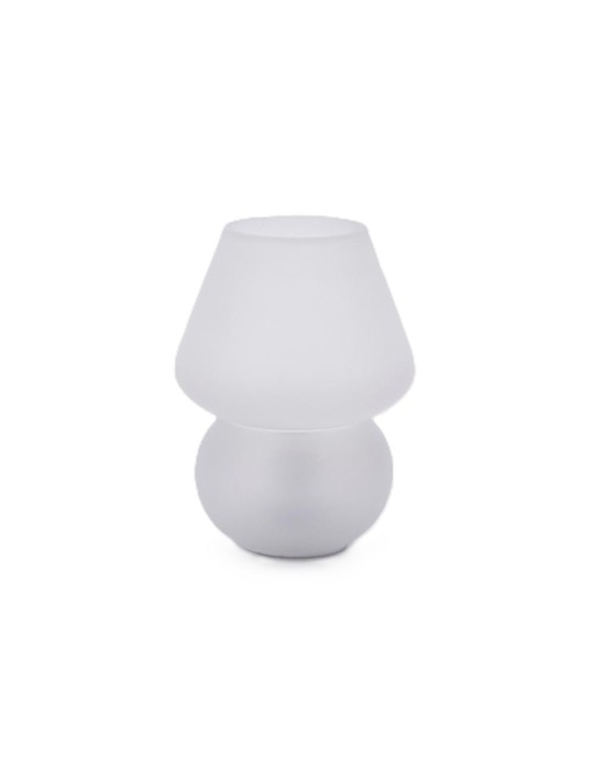 Lampada da Tavolo Abat Jour USB Satinata Trasparente | EDG