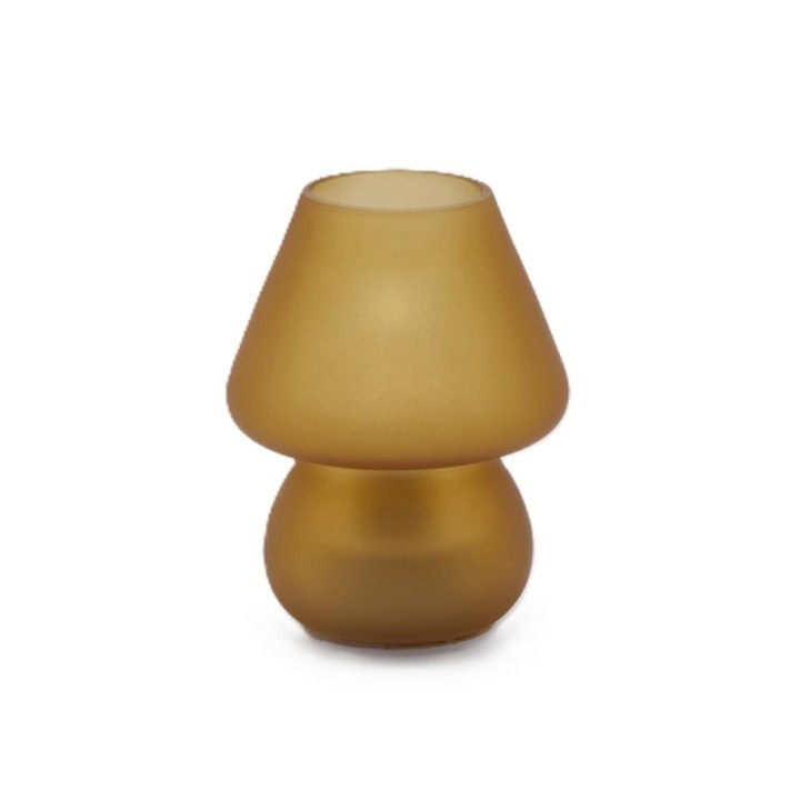 EDG Enzo De Gasperi Lampada Aura in vetro ambra alta 15 cm