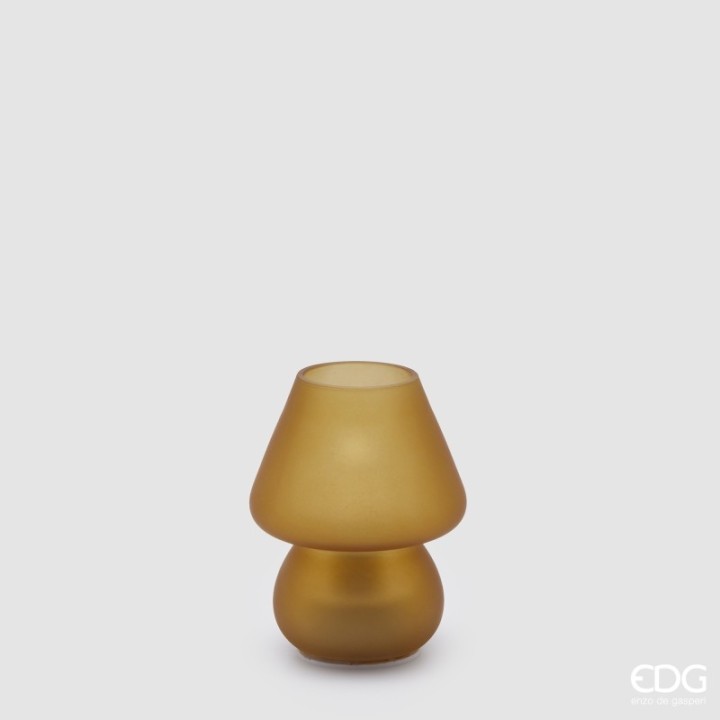 EDG Enzo De Gasperi Lampada Aura in vetro ambra alta 15 cm
