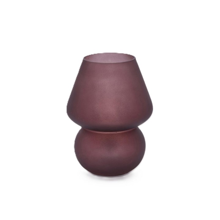 EDG Abat-jour Aura vetro satinato malva 15 cm