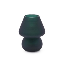 EDG Enzo De Gasperi Lampada Aura in vetro verde alta 15 cm