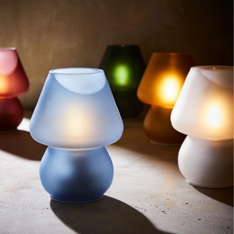 Lampada da Tavolo Abat Jour USB Satinata...