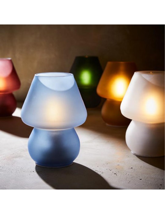 Lampada da Tavolo Abat Jour USB Satinata...