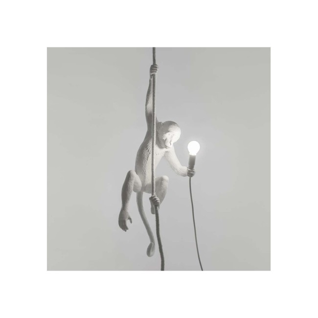 LAMPADA IN RESINA "MONKEY LAMP" Cm.37x25 h.76,5 -