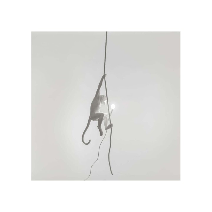 Seletti Monkey Lamp con corda da soffitto 76,5 cm