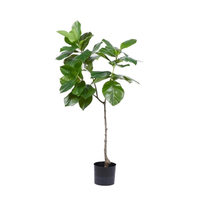EDG Ficus Chic artificiale 3 rami vaso nero 120 cm