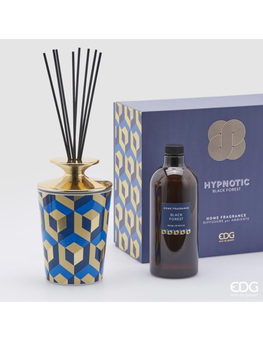 Profumatore d'Ambiente Bottiglia Hypnotic 900 ml con Bastoncini H19 cm - Enzo De Gasperi (EDG)