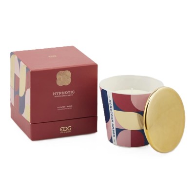 Candela Hypnotic Moroccan Amber in Ceramica e Cera H9 cm...