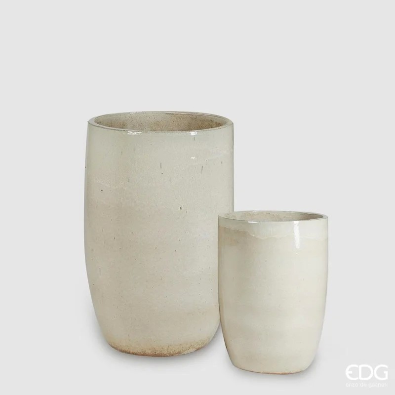 Vaso Glaze Rotondo in Ceramica H37 cm - EDG...