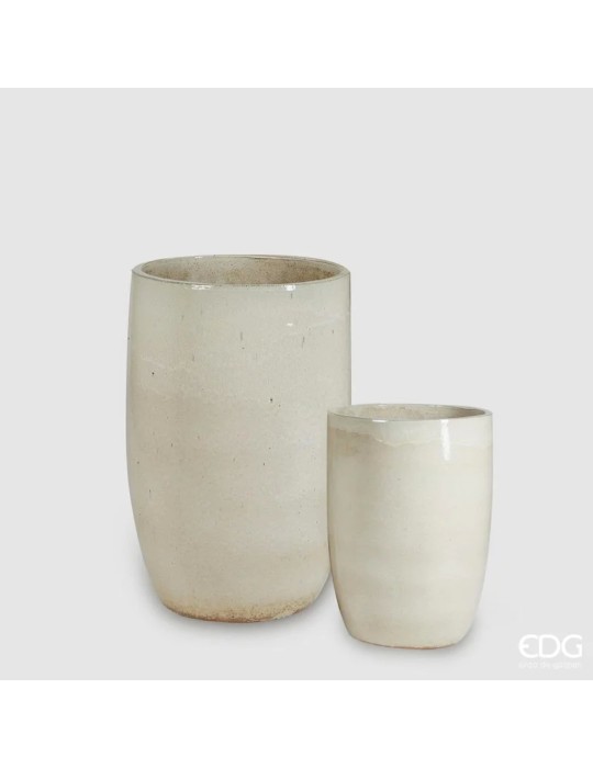 Vaso Glaze Rotondo in Ceramica H37 cm - EDG...