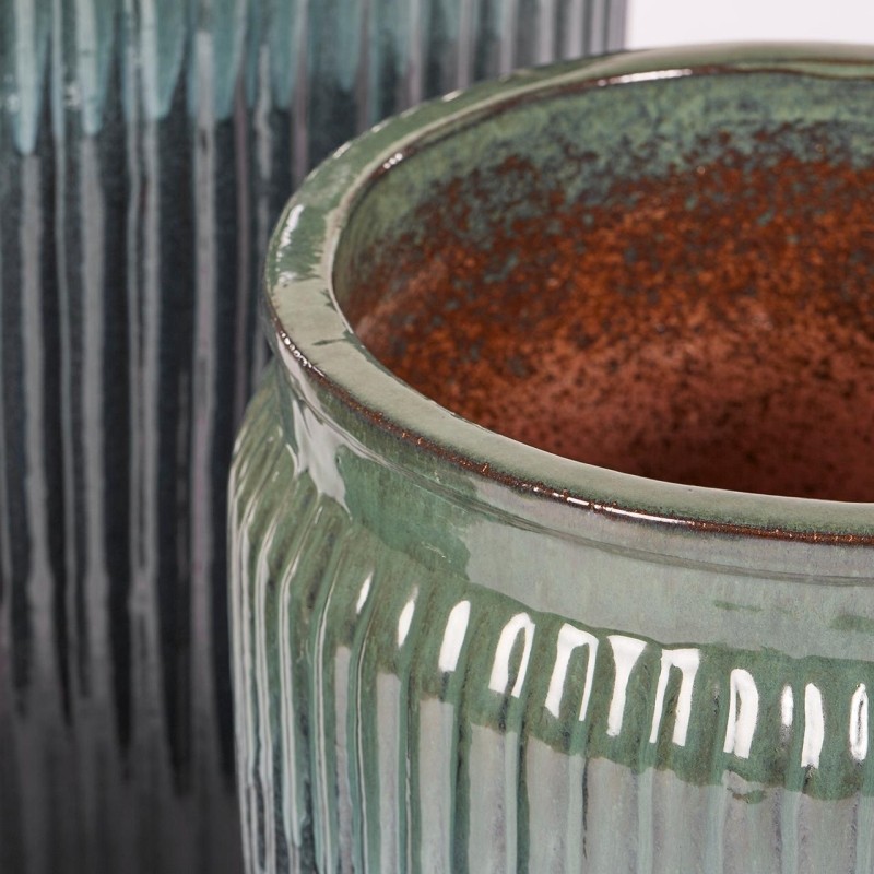 Vaso in Ceramica Smaltata Glaze Rotondo Piccolo...