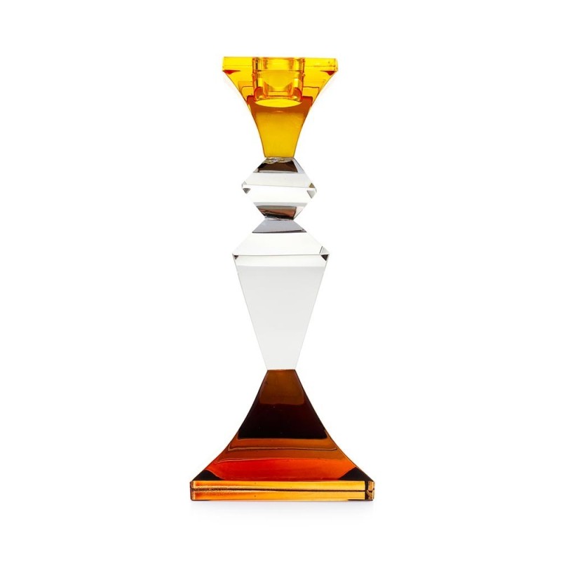 Candeliere Una Fiamma Collezione Ghiaccio Ambra – EMO' ITALIA