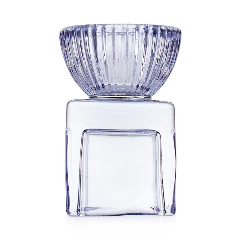 CANDELIERE MINI CUBO 5X5X7.5 BLU