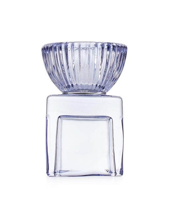 CANDELIERE MINI CUBO 5X5X7.5 BLU