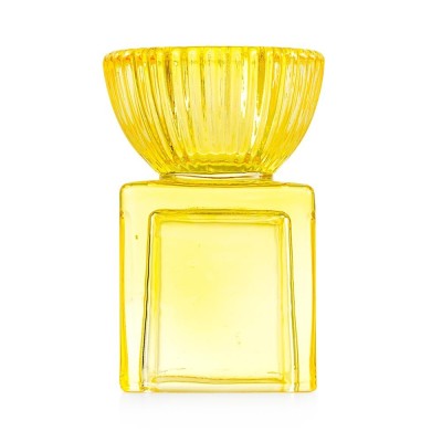 CANDELIERE MINI CUBO 5X5X7.5 GIALLO