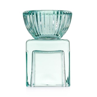 CANDELIERE MINI CUBO 5X5X7.5 VERDE