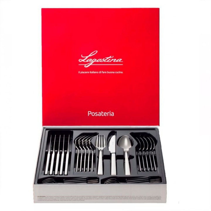 Lagostina Set di 24 posate Giada per 6 persone