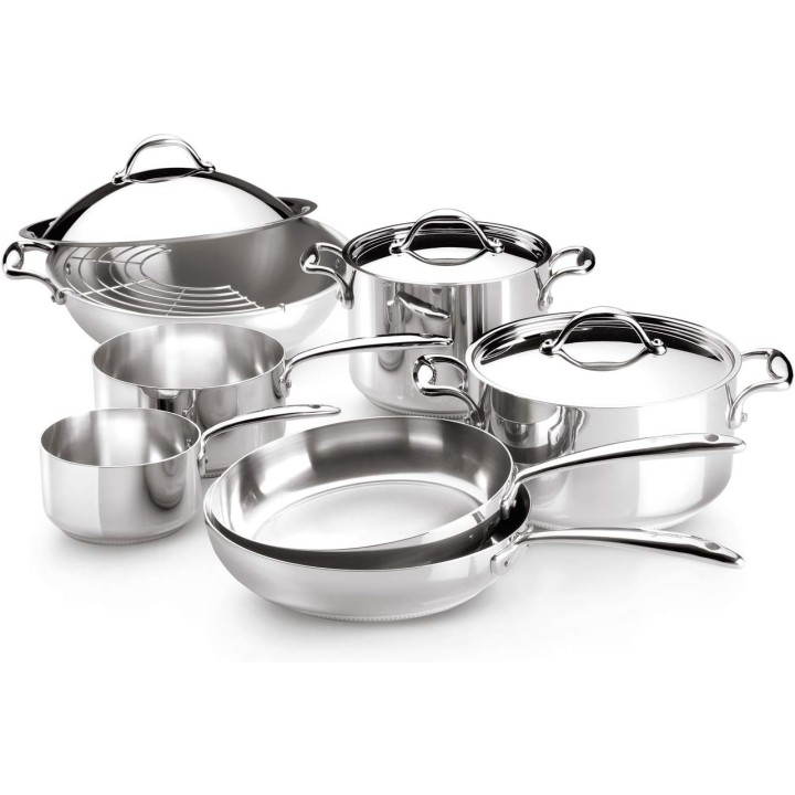 Lagostina Wok con coperchio e griglia Ø 36 cm 6,9 litri