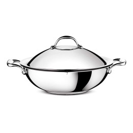 Lagostina Wok con coperchio e griglia Ø 36 cm 6,9 litri