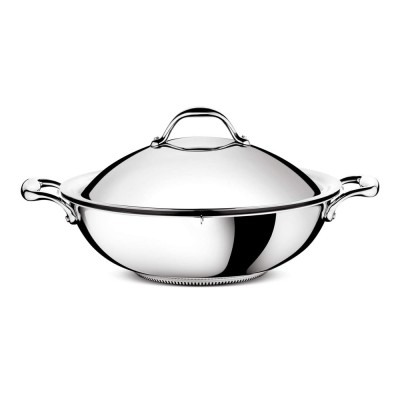Wok con coperchio e griglia  cm 36