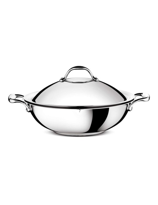Wok con coperchio e griglia  cm 36