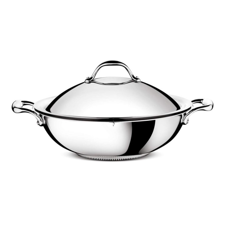 Lagostina Wok con coperchio e griglia Ø 36 cm 6,9 litri