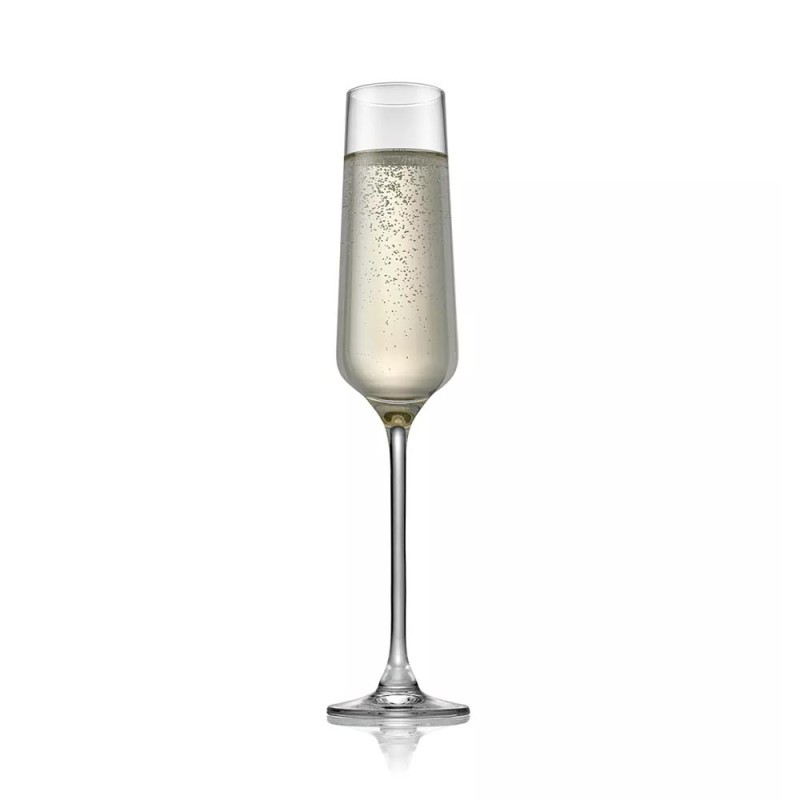 TASTING HOUR SET 6 CALICE FLUTE TRASPARENTE