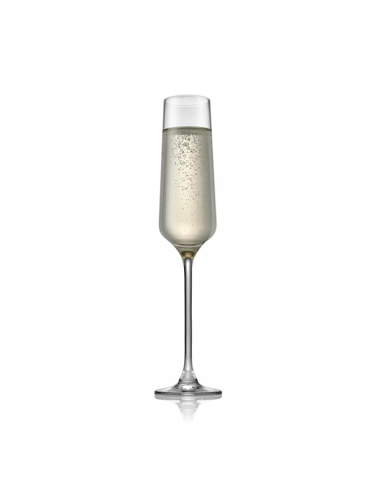 TASTING HOUR SET 6 CALICE FLUTE TRASPARENTE