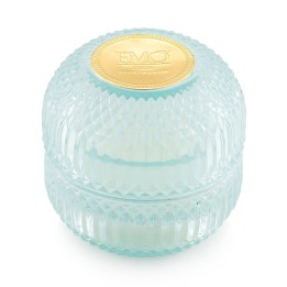 Emò Italia Candela Opulence vetro inciso celeste