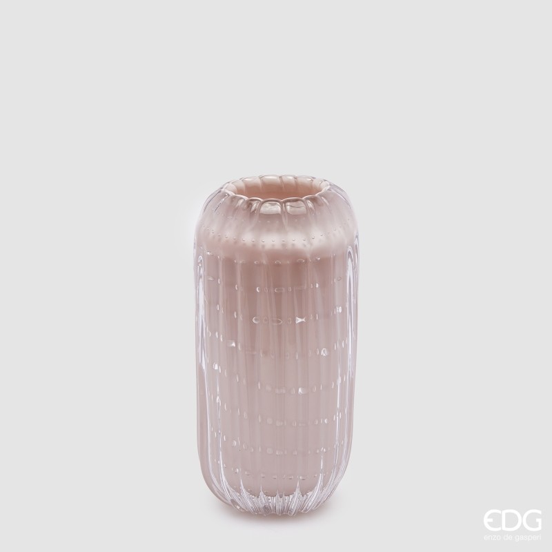 Vaso da Tavolo Scultoreo Reef H24 cm Pink - EDG...