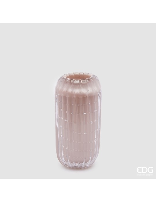 Vaso da Tavolo Scultoreo Reef H24 cm Pink - EDG...