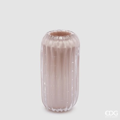 Vaso in Vetro Trasparente Reef Pink H28 D13 cm – EDG Enzo... 2