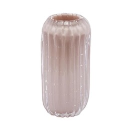EDG Enzo De Gasperi Vaso Reef in vetro rosa alto 28 cm