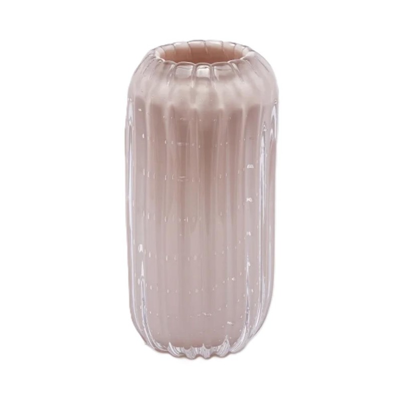 Vaso in Vetro Trasparente Reef Pink H28 D13 cm – EDG Enzo De Gasperi