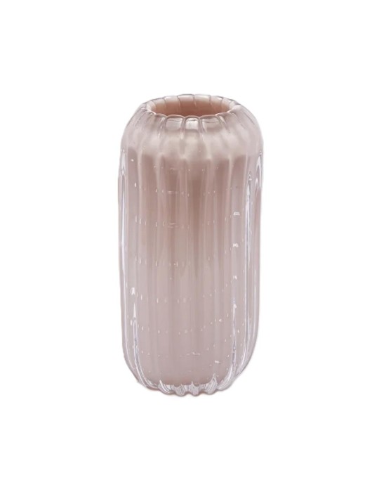 Vaso in Vetro Trasparente Reef Pink H28 D13 cm – EDG Enzo De Gasperi