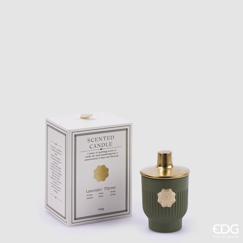Candela profumata Luxury in vetro 120ml EDG