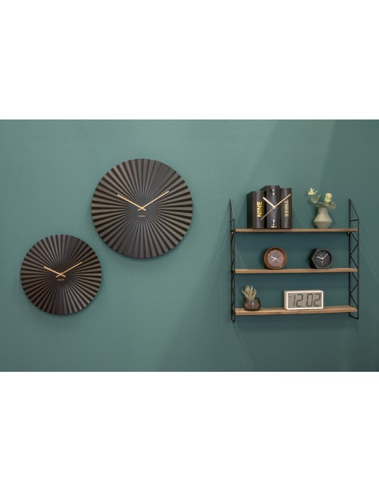 TABLE CLOCK BOOK BLACK PAPER 20X15