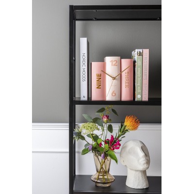 TABLE CLOCK BOOK PINK TONES PAPER 20X15 2