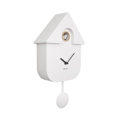 Karlsson orologio da parete Modern Cuckoo bianco 21.5x41cm