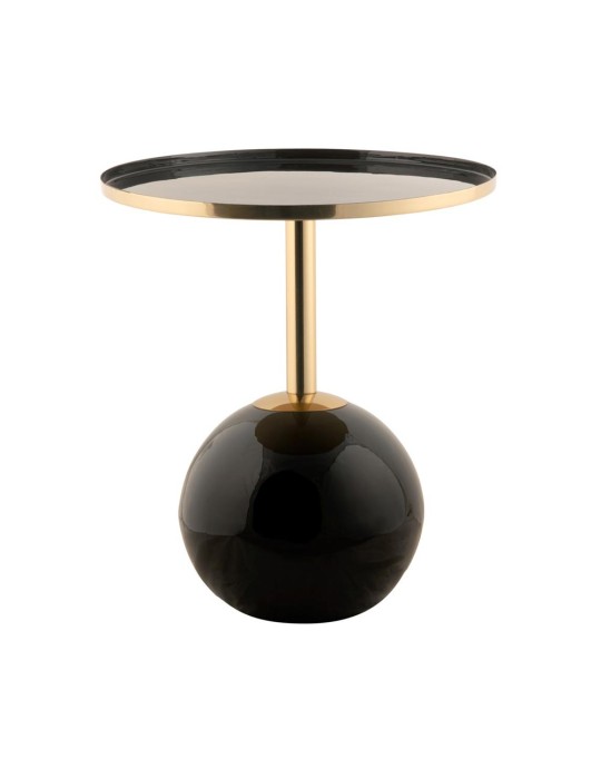 SIDE TABLE ENAMEL BLACK