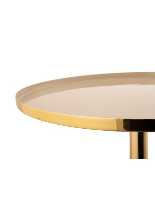 SIDE TABLE ENAMEL WARM GREY  