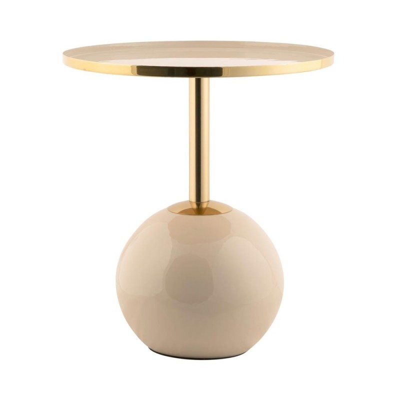 SIDE TABLE ENAMEL WARM GREY  