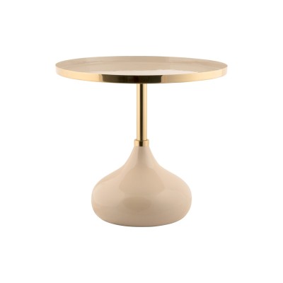 SIDE TABLE ENAMEL LARGE WARM GREY