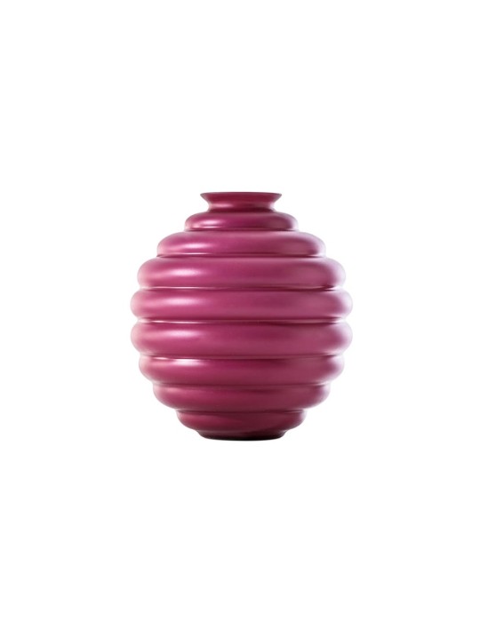 Vaso Deco Venini Magenta Sabbiato – Vetro di Murano Design Iconico