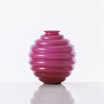Vaso Deco Venini Magenta Sabbiato – Vetro di Murano... 2