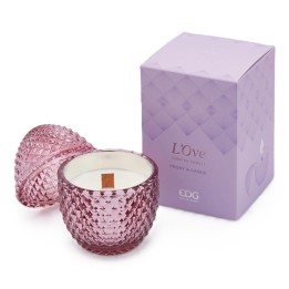 EDG Candela a uovo L'Ove Peony & Cassis alta 12 cm