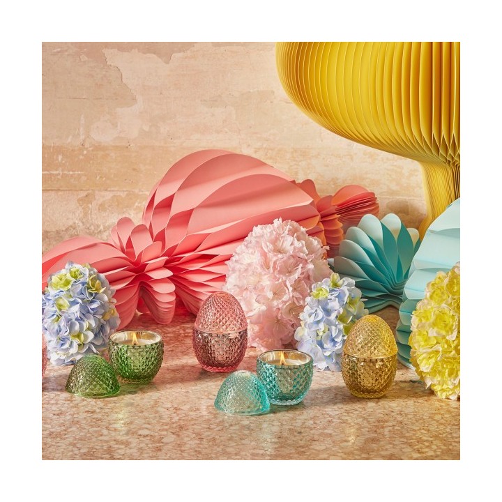 EDG Candela a uovo L'Ove Moroccan Rose alta 12 cm
